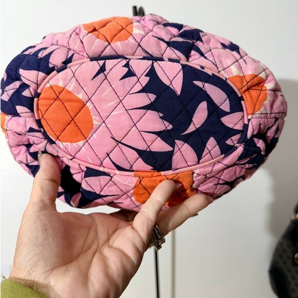 Vera Bradley Pink and Orange Floral Crossbody Bag - Picture 4 of 7